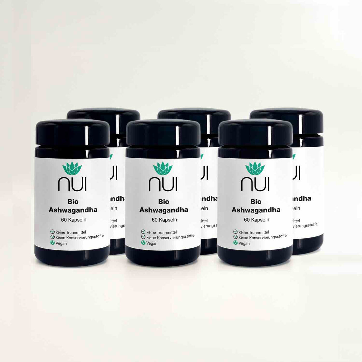 NUI Bio Ashwagandha Kapseln 6er Packung