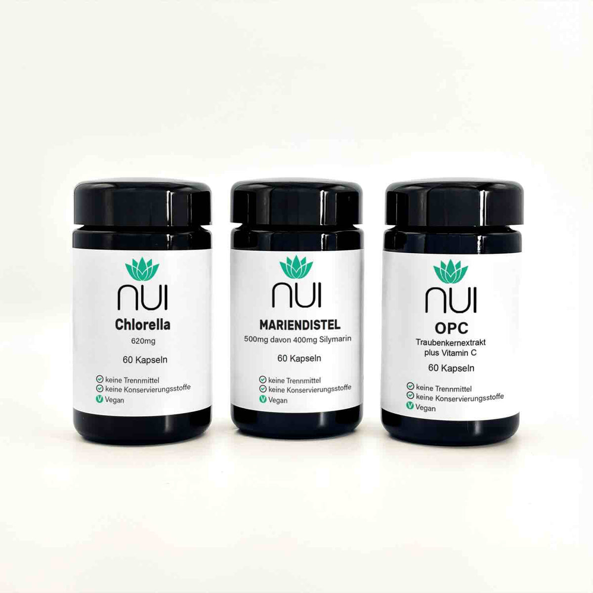 NUI Detox Box: Chlorella, Mariendistel, OPC