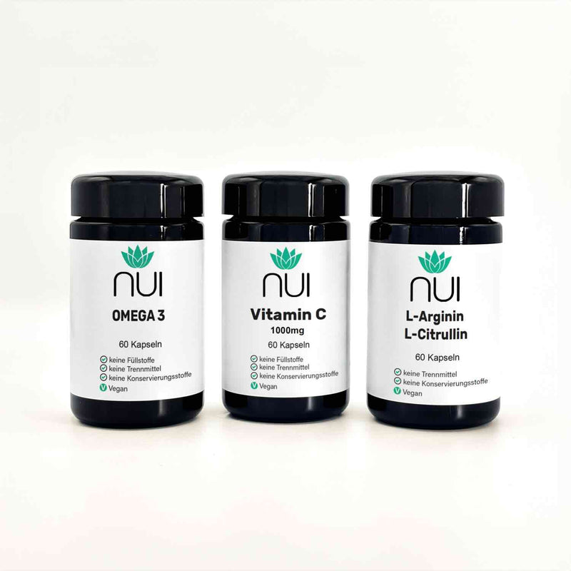 NUI NONI Man Power Box: Omega 3, Vitamin C und L-Arginin L-Citrullin