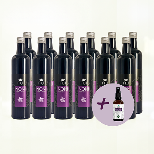 NUI NONI Original 12 Stück + 1 Microbiom Balance Spray gratis