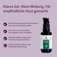 NUI NONI Repair & Care Gel beruhigt und pflegt empfindliche Haut – natürlich, ohne Konservierungsstoffe und Alkohol.