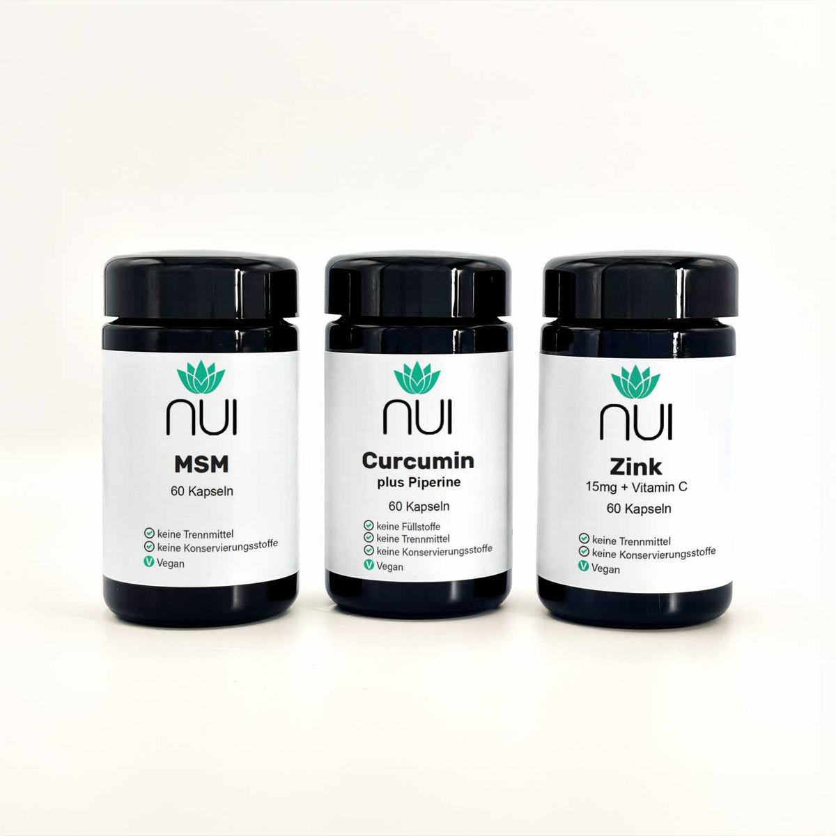 NUI Vital Box: MSM, Curcumin und Zink mit Vitamin C