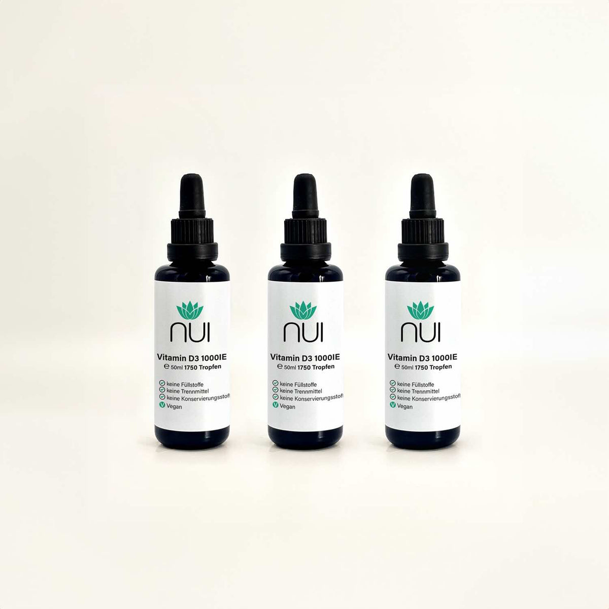 NUI Vitamin D3 Tropfen 1000IE  3x Flaschen