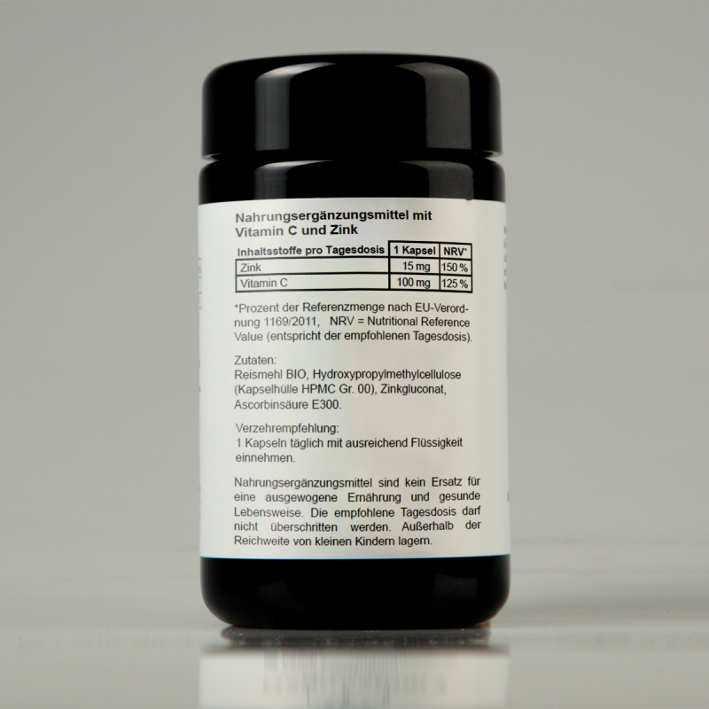 NUI Zink 15 mg plus Vitamin C